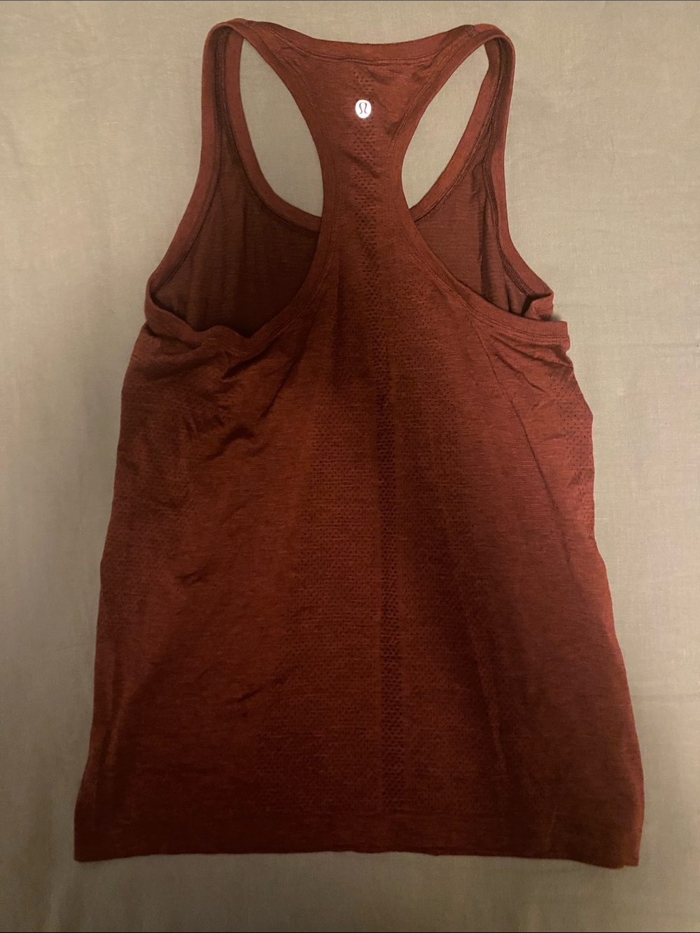 Sleeveless Racerback Tank Top - Rust - Picture 2 of 2